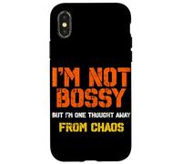 Carcasa para iPhone X/XS No Soy mandona Solo Tengo Mejores Ideas Divertido Diciendo Humor
