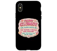 Carcasa para iPhone X/XS No Soy Torpe Mujeres sarcásticas incómodo Diciendo Linda Chica Divertida