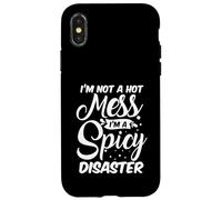 Carcasa para iPhone X/XS No Soy un Desastre Caliente, Soy un Desastre Picante