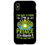 Carcasa para iPhone X/XS No Soy una Rana, Soy un príncipe Disfrazado Bésame y descúbrelo