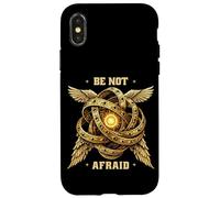 Carcasa para iPhone X/XS No tengas Miedo: Angel Vintage Ophanim, bíblicamente preciso