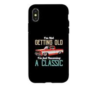 Carcasa para iPhone X/XS No Viejo convirtiéndose en un Amante clásico Divertido del camión
