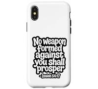 Carcasa para iPhone X/XS No Weapon Formed Against You Shall Prosper