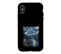 Carcasa para iPhone X/XS Noche Estrellada Lake District Reino Unido