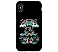 Carcasa para iPhone X/XS NOLA Vibes Only Cute Retro Girls NOLA Name