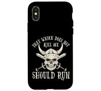 Carcasa para iPhone X/XS Nordic Viking: That Which Does Not Kill Me Should Run