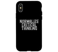 Carcasa para iPhone X/XS Normalize Critical Thinking Libertarian Apparel