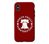 Carcasa para iPhone X/XS North Philly Philadelphia City Barrios de Amor fraternal
