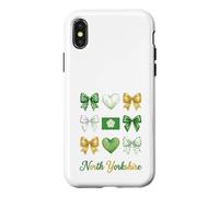 Carcasa para iPhone X/XS North Yorkshire Coquette Bow Chicas
