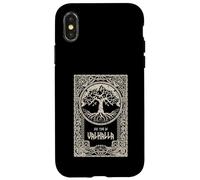 Carcasa para iPhone X/XS Nos vemos en Valhalla Viking Tree of Life Mitología nórdica