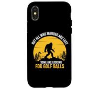 Carcasa para iPhone X/XS Not All Wanderers Are Lost Golf Ball Golf Club Bigfoot