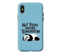 Carcasa para iPhone X/XS Not Today, Maybe Tomorrow. Sarcastic Graphic Saying