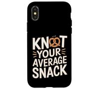 Carcasa para iPhone X/XS Nuda su Aperitivo Promedio - Oktoberfest para Amantes de la Comida de Pretzel