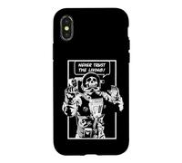 Carcasa para iPhone X/XS Nunca confíes en el Astronauta de The Living Dead Goth Skull