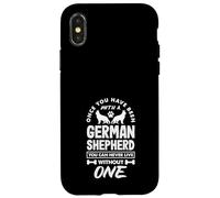 Carcasa para iPhone X/XS Nunca Puedes Vivir Más Sin Pastor Alemán