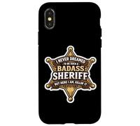 Carcasa para iPhone X/XS Nunca soñé Que me convertiría en un Sheriff rudo Pero aquí Estoy