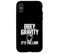 Carcasa para iPhone X/XS Obedece a la Gravedad, es la Ley, Divertido Nerd de la Ciencia