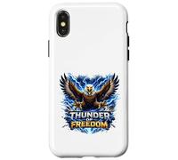 Carcasa para iPhone X/XS Obra de Arte de Thunder Eagle Freedom Power