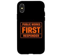 Carcasa para iPhone X/XS Obras Públicas Primeros Responsables Apoyan a la Tripulación
