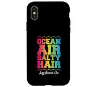 Carcasa para iPhone X/XS Ocean Air Salty Hair Long Beach California Tropical