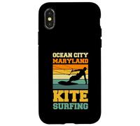 Carcasa para iPhone X/XS Ocean City Maryland Kite Surf en Maryland Coast