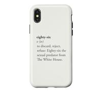 Carcasa para iPhone X/XS Ochenta y Seis Diccionario Definición Activista Político Diseño