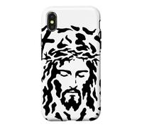 Carcasa para iPhone X/XS Oculto Jesús Rostro Ilusión óptica Cristiano