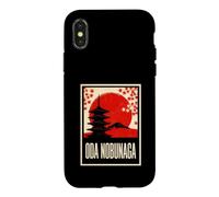 Carcasa para iPhone X/XS Oda Nobunaga Samurai Warlord Japón Atardecer