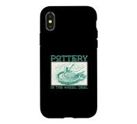 Carcasa para iPhone X/XS Oferta de Pottery Is The Wheel, Divertida para Amantes de la cerámica Que Lanza Ruedas