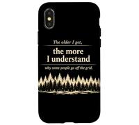 Carcasa para iPhone X/XS Off Grid Humor Bosque Cita Desierto Camping Naturaleza