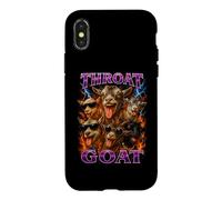 Carcasa para iPhone X/XS Offensive Humor Throat Goat Y2K Adult Girls Trip