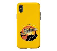 Carcasa para iPhone X/XS Oficial America The Band Hollywood Ball Frontier
