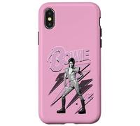 Carcasa para iPhone X/XS Oficial David Bowie Pink Lightning Ziggy Stardust