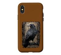 Carcasa para iPhone X/XS Oficial Spiral Raven Wise Gothic Fantasy