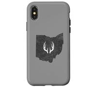 Carcasa para iPhone X/XS Ohio OH Deer Hunting Shed Antlers Design