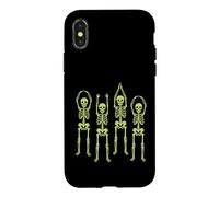 Carcasa para iPhone X/XS Ohio Skeleton Halloween Retro Vintage Aesthetic Graphic