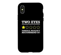 Carcasa para iPhone X/XS Ojo de Cristal de prótesis de Ojo Medio Ciego Divertido