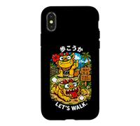 Carcasa para iPhone X/XS Okinawa japonés Shisa Beach Path Kawaii Kanji Souvenir