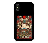 Carcasa para iPhone X/XS Okinawa Shisa Guardians Island Heritage - Recuerdo japonés