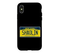 Carcasa para iPhone X/XS Old School Hip Hop Shaolin Staten Island Nueva York NY Plato