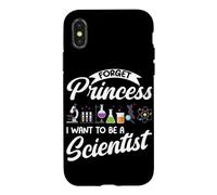 Carcasa para iPhone X/XS Olvídate de la Princesa Quiero ser científico Física Chicas