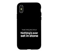 Carcasa para iPhone X/XS Olvídate de lo Que te dijeron Que Nada está Escrito en Piedra