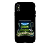 Carcasa para iPhone X/XS One More Swing Golf Indoor Simulador Entrenamiento