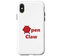 Carcasa para iPhone X/XS 【OpenClaw】 Agente de IA de la Clase Abierta ejecución de Piratas informáticos binarios Dibujo de Puntos G PT