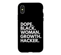 Carcasa para iPhone X/XS Orgullo del Mes de la Historia Negra de Dope Black Woman Growth Hacker