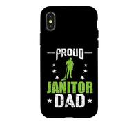 Carcasa para iPhone X/XS Orgulloso Conserje papá Limpiador custodio