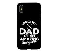 Carcasa para iPhone X/XS Orgulloso papá de un increíble Cirujano Padre médico