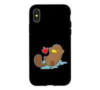 Carcasa para iPhone X/XS Ornitorrinco Enamorado