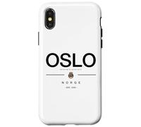 Carcasa para iPhone X/XS Oslo Noruega Viaje Familiar a Oslo Regalo Noruega Viajes Noruega