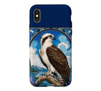 Carcasa para iPhone X/XS Osprey Art Nouveau - Diseño de Ave rapaz